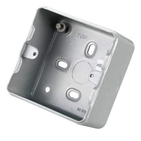 metal extension back box|metal back box size.